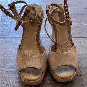 Nude Espadrille Wedges